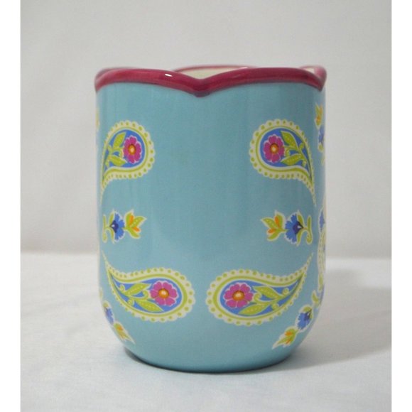 Mug Blue Floral Paisley 15 oz by Global Designs Connections Kate Williams Coffee - Picture 3 of 6